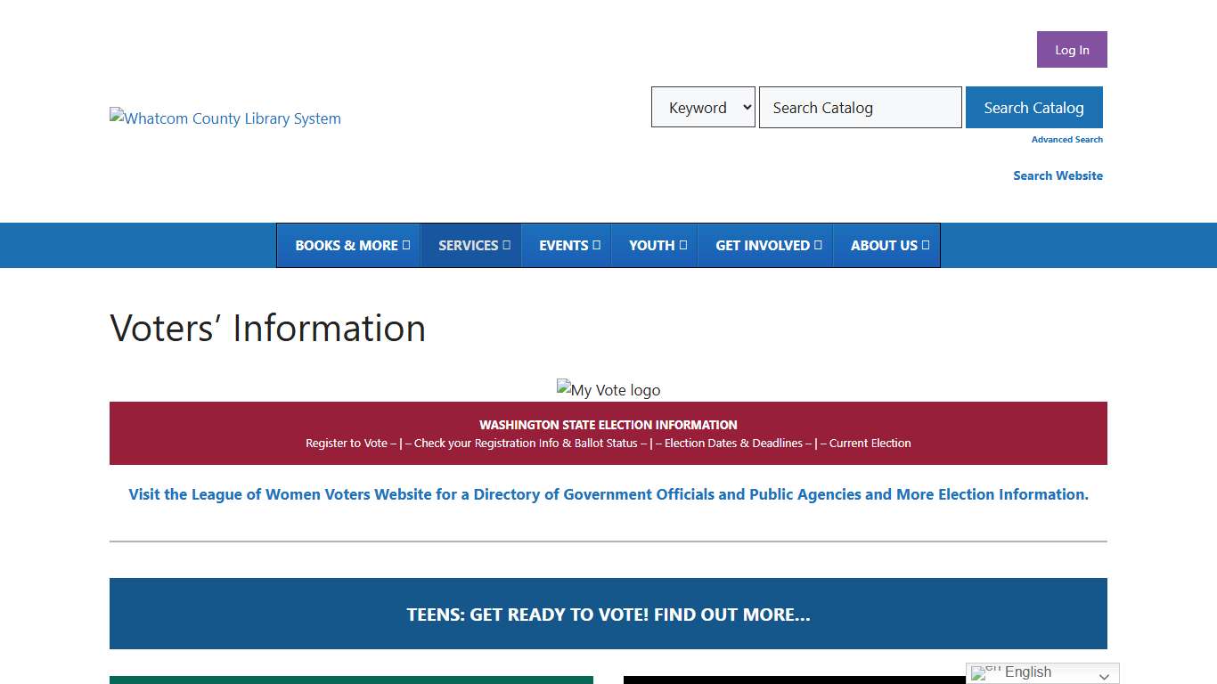 Voters’ Information – Whatcom County Library System